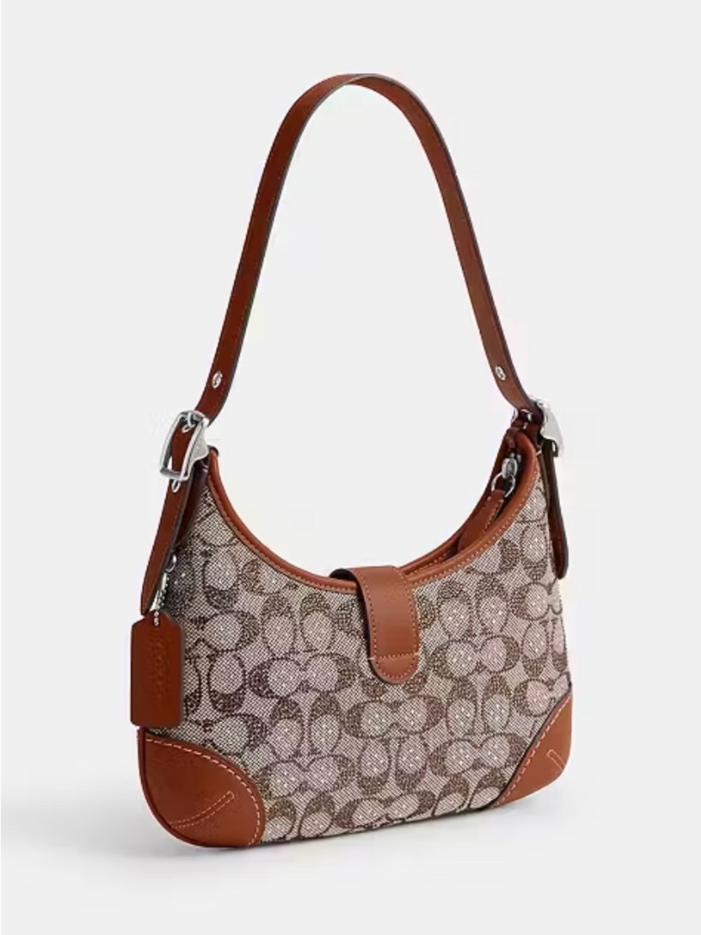 Coach Hamptons Hobo Bag
In Crystal Signature Jacquard - Picture 2 of 5